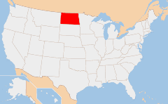 north dakota map